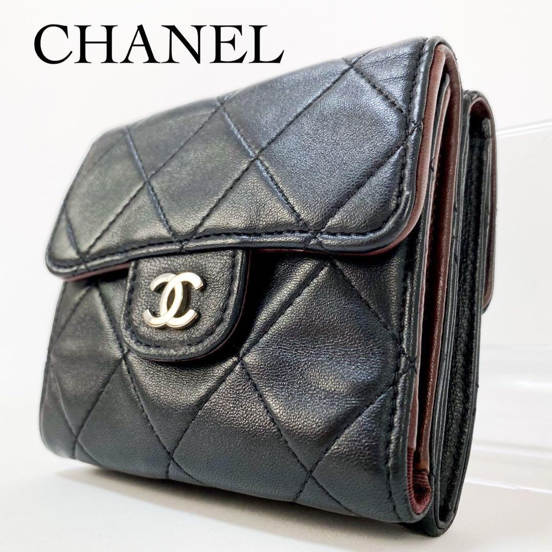 Bibian 比比昂- 美品・人気モデルCHANEl シャネル折り財布マトラッセ 