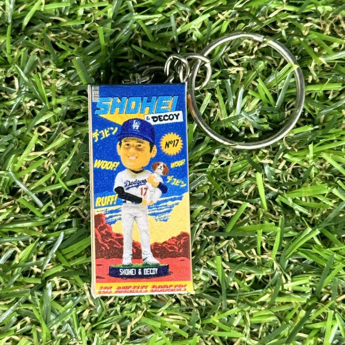 大谷翔平 ボブルヘッド デコピン キーホルダー セット販売 MLB 大谷翔平 ドジャース ボブルヘッド 【球場配布】デコピン