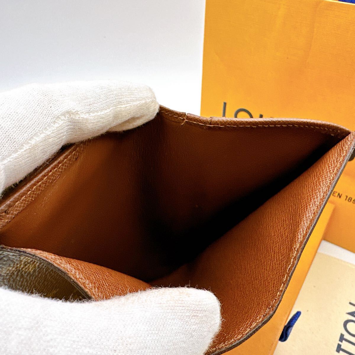 極美品】ルイヴィトン モノグラム ポルトモネビエトレゾール L字