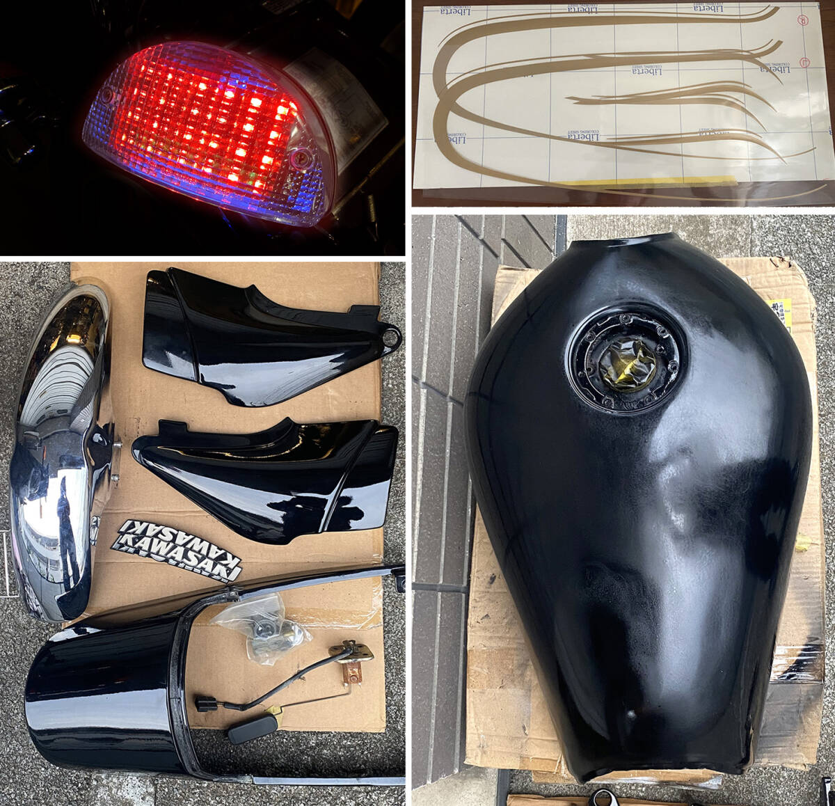 ゼファー750 純正外装セットタンクフェンダーテールカウル