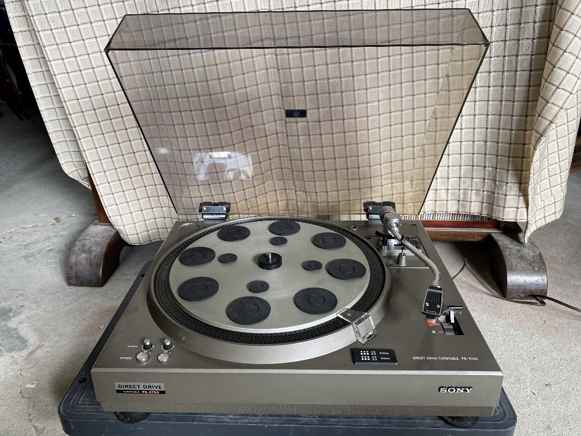 動作品】SONY PS-4750 ゆるかっ レコードプレーヤー/ターンテーブル