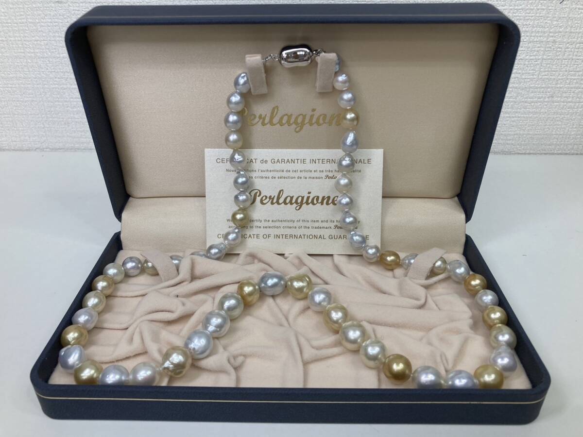 Bibian 比比昂- 1円～ ネックレスPerlagione ペルラジオーネバロック  