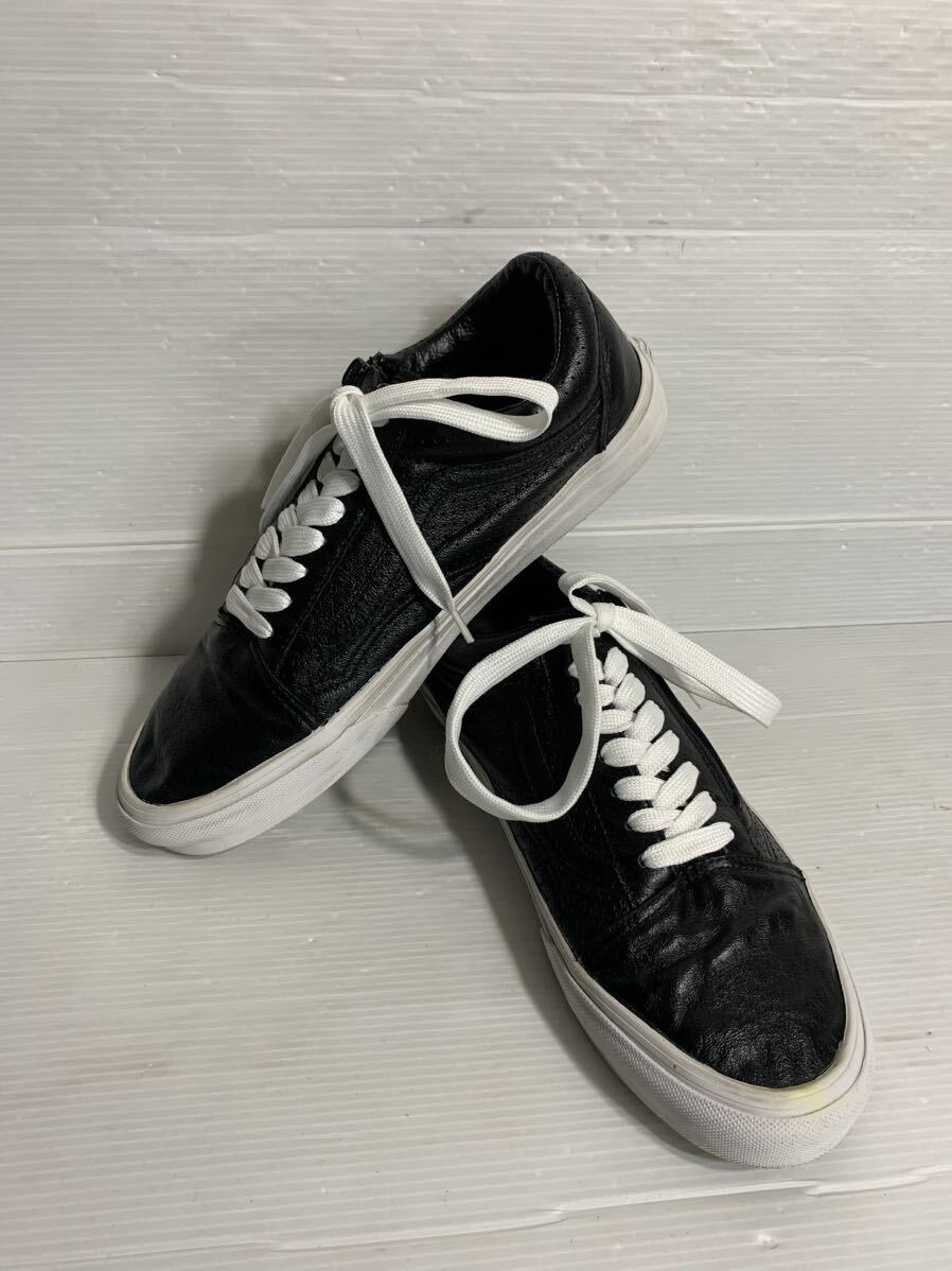 VANS レザーシューズ 黒 Eight Hundred Ships & Co.: 上質なプレミアムレザーを使用した