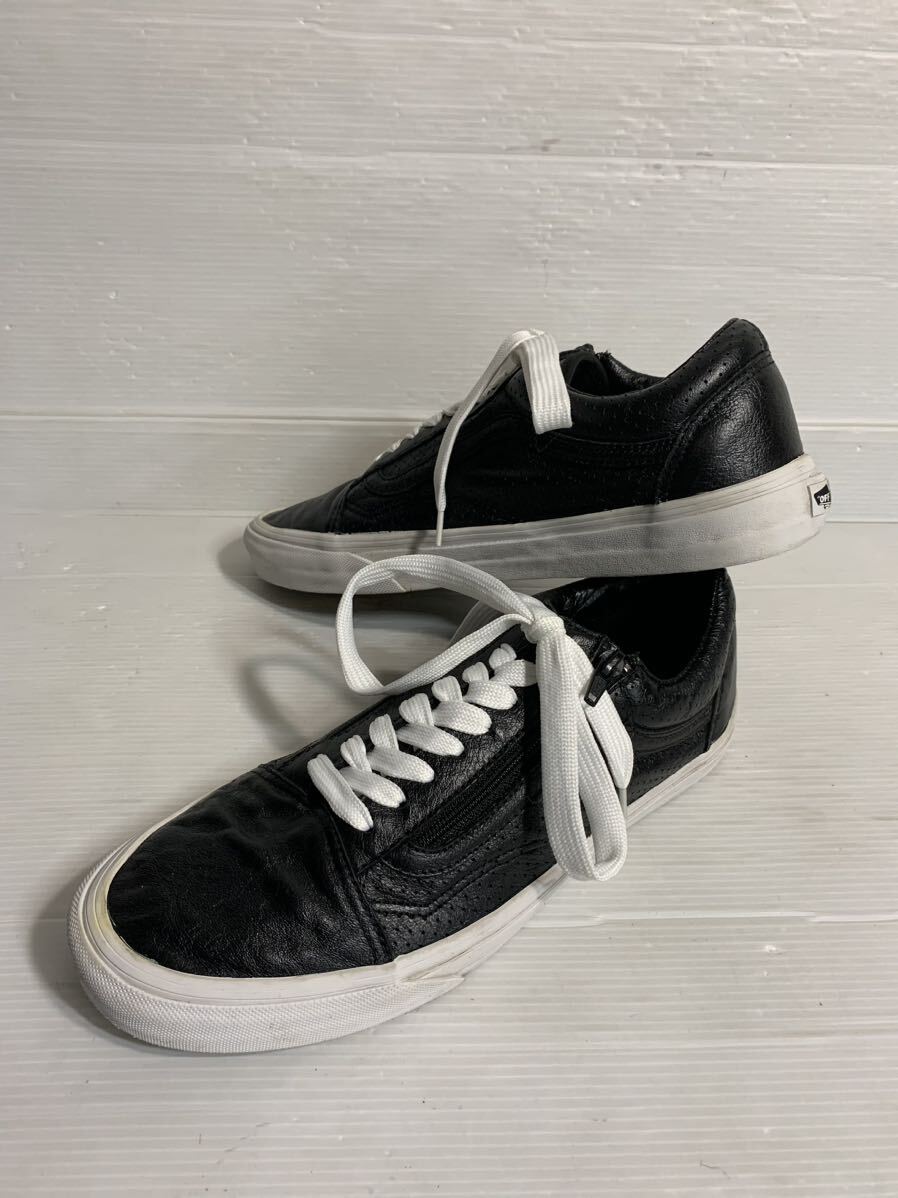 Bibian 比比昂 - VANSバンズ 黒 本革レザー OPTI サイドジップ