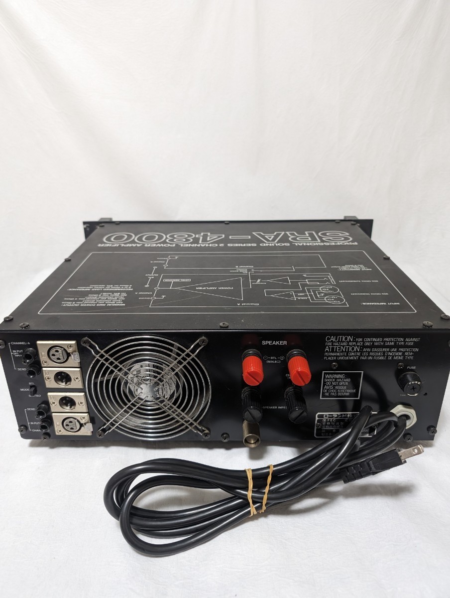 【ジャンク】Roland SRA-4800 パワーアンプ ローランド ジャンク】Roland SRA-4800 パワーアンプ ローランド ③ - メルカリ