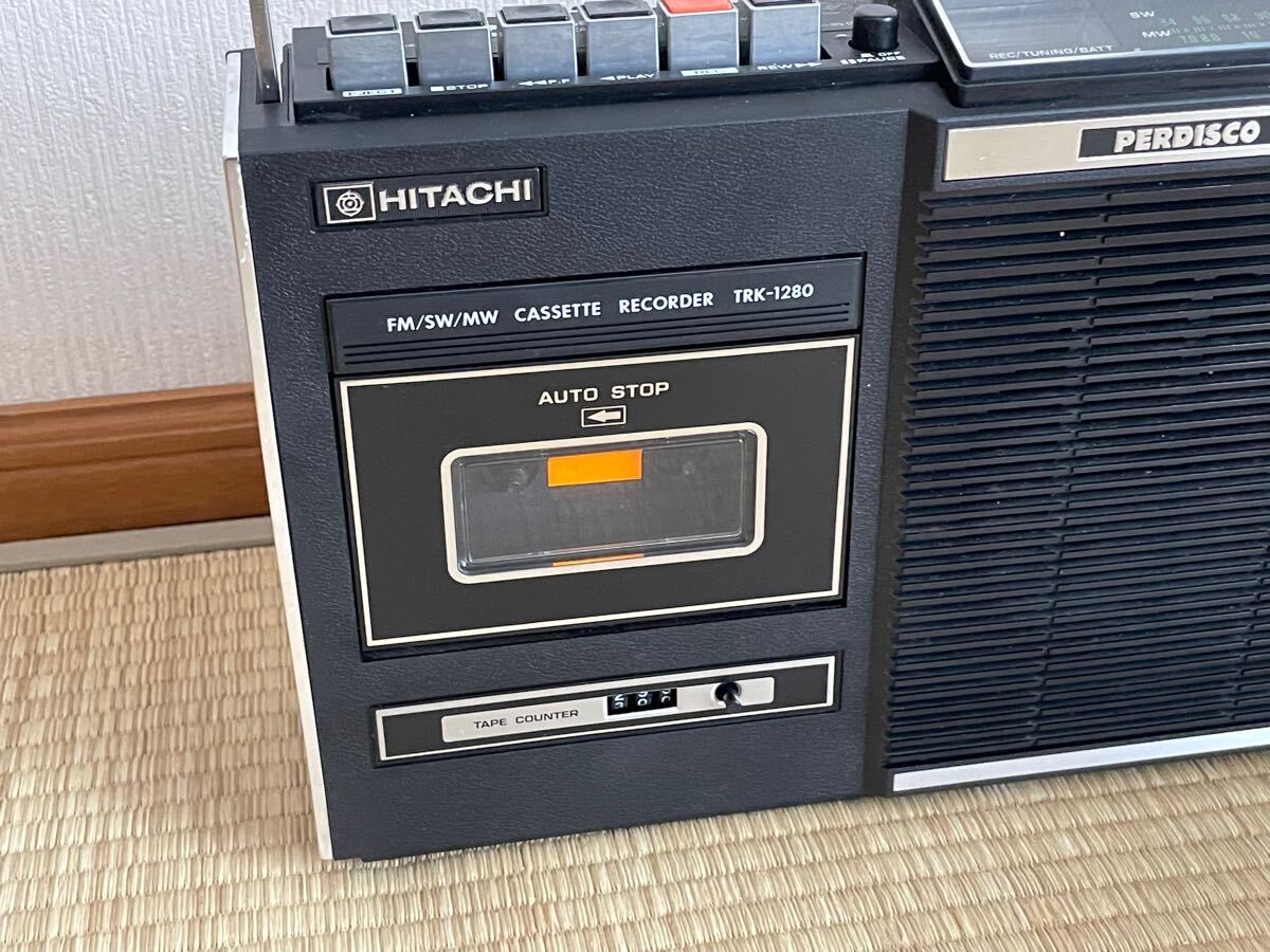 日立　FM/SW/MW ラジオ付きカセットテープレコーダー　TRK-1280 Bibian 比比昂- HITACHI 日立カセットレコーダーTRK-1280