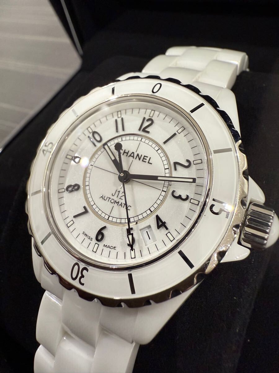 Bibian 比比昂 - OH済 CHANEL J12 H0970 38ミリ自動巻きメンズ腕時計 