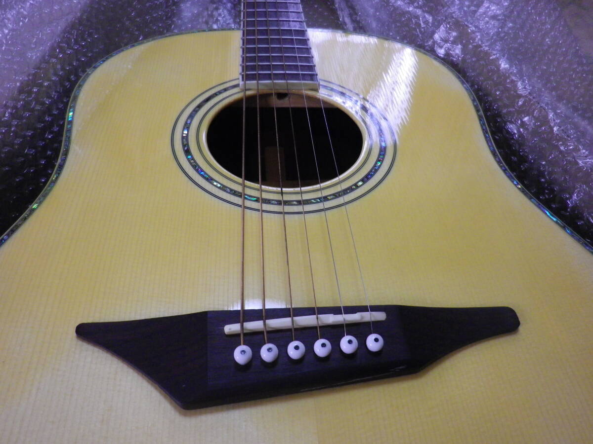 アコースティックギターJ Lee 貝のインレイ