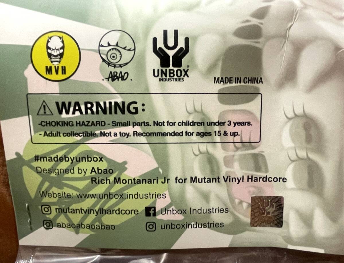 値段交渉可　MVH UNBOX FREAK BABI RED ソフビ MUTANT VINYL HARDCORE x ABAO x Unbox Industries Presents