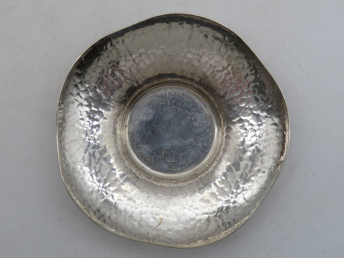 Bibian 比比昂- K7866 木越三右衛門純銀茶托10客銀器重さ約810.5g 在銘