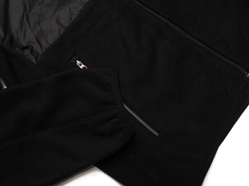 新品正規 mont-bell モンベル マイクロフリース×リップストップ Willys ジャケット メンズ95(M)ブラック(BLACK) 直営店購入 WUJF601 mont-bell 新品正規 モンベル マイクロフリース×リップストップ