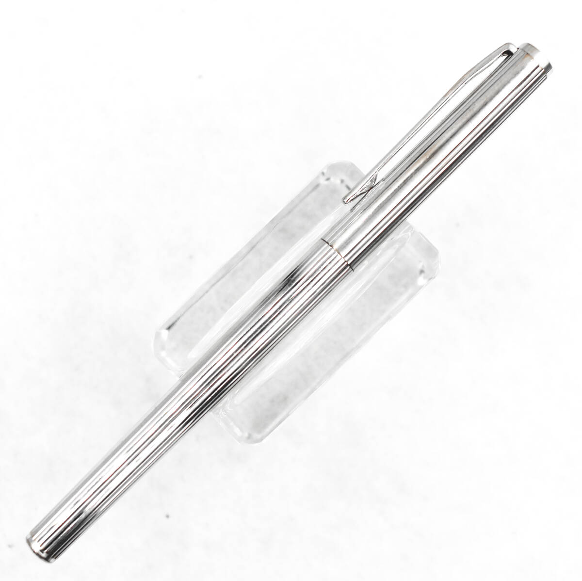 MONTBLANC モンブラン 万年筆 ノブレス プラチナ ストライプカット Bibian 比比昂 - モンブラン ノブレス プラチナ張 ダイヤカット