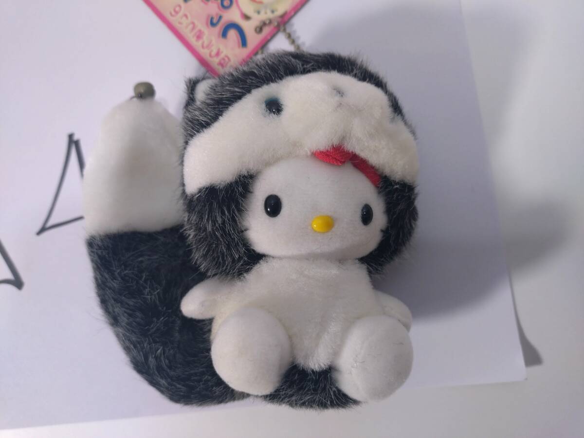 キティ　しっぽ倶楽部　犬　ぬいぐるみマスコット冬季限定　新品 Bibian 比比昂 - ハローキティ 冬季限定 しっぽ倶楽部 ハスキー