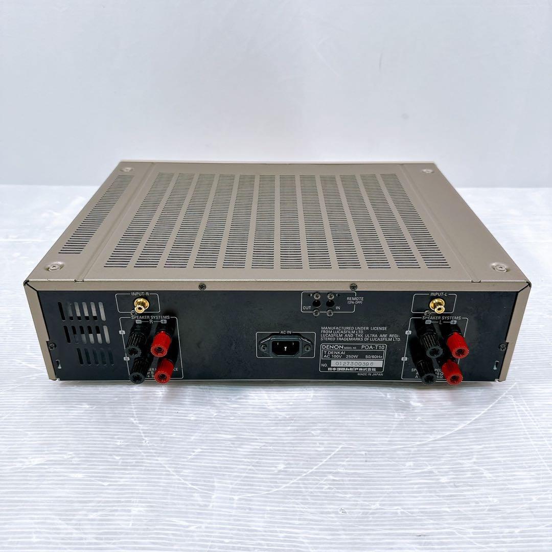 【動作確認済/美品】DENON POA-T10 ステレオパワーアンプ デノン DENON POA-T10の仕様 デノン/デンオン
