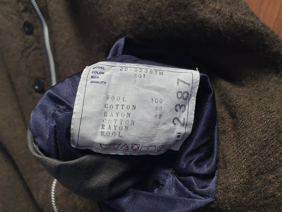 Bibian 比比昂- sacai 20aw ウール縮絨リバーシブルシャツブルゾン2 