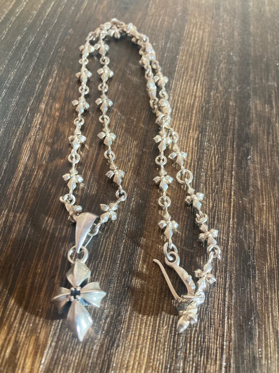 Libra silver クロスネックレス