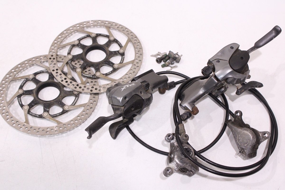 f*a様 シマノ　ST-M965＆BR-M965　９S＆３S　ディスクブレーキ前 Shimano XTR M-965 3x9 shifter set with hydro disc brake