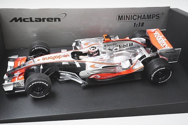 ミニチャンプス　McLaren MP4-22 f.アロンソ　1/18 Minichamps McLaren MP4-22 Alonso 2007 Valencia Launch 1:18