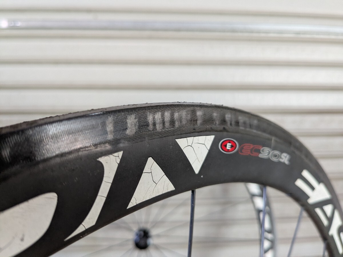 【再出品】イーストン EC90SL チューブラー シマノ11sフリー イーストン EASTON EC90SL カーボンチューブラー ホイールセット
