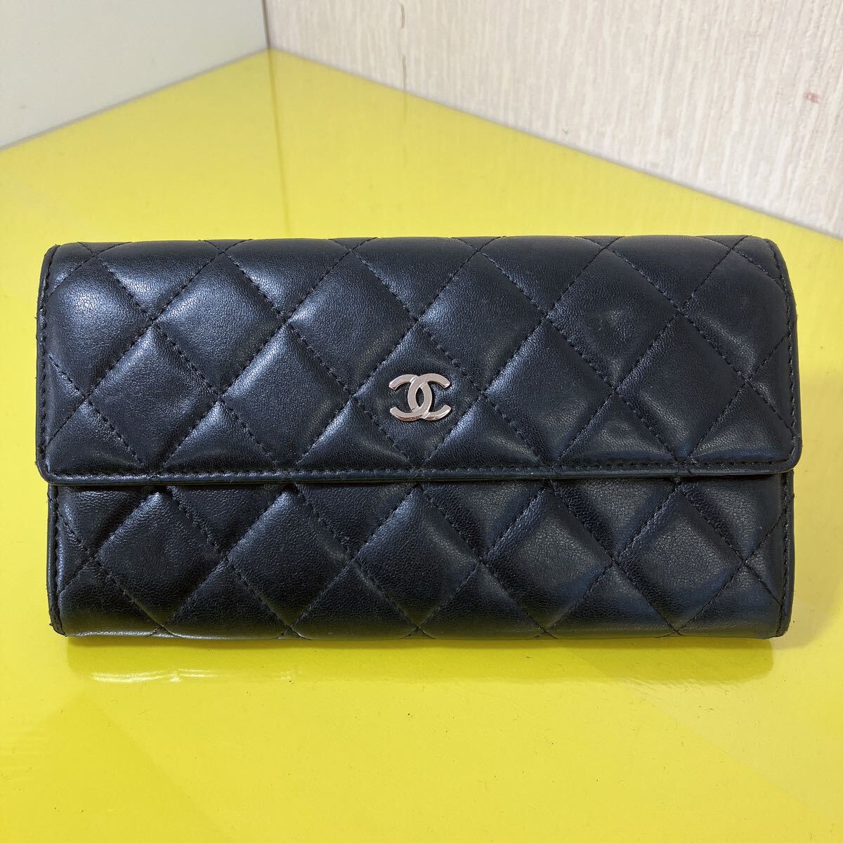 シャネル マトラッセ ココマーク ロングウォレット 長財布 ラムスキン Bibian 比比昂 - CHANEL シャネル マトラッセ ラムスキン ココ