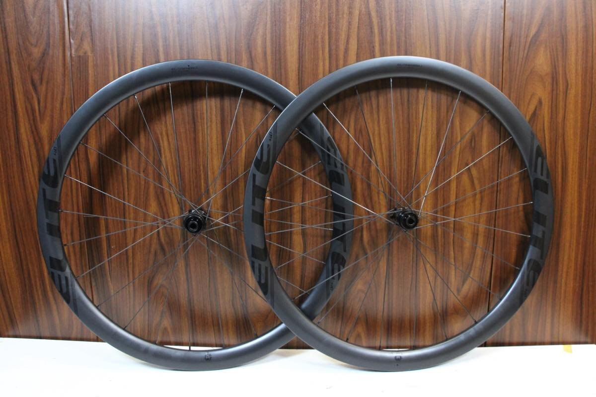 ○Elitewheels エリートホイール EDGE 40 DISC シマノフリー 11/12s対応 クリンチャー チューブレス カーボンホイールセット Bibian 比比昂 - ○Elitewheels エリートホイール EDGE 40 DISC