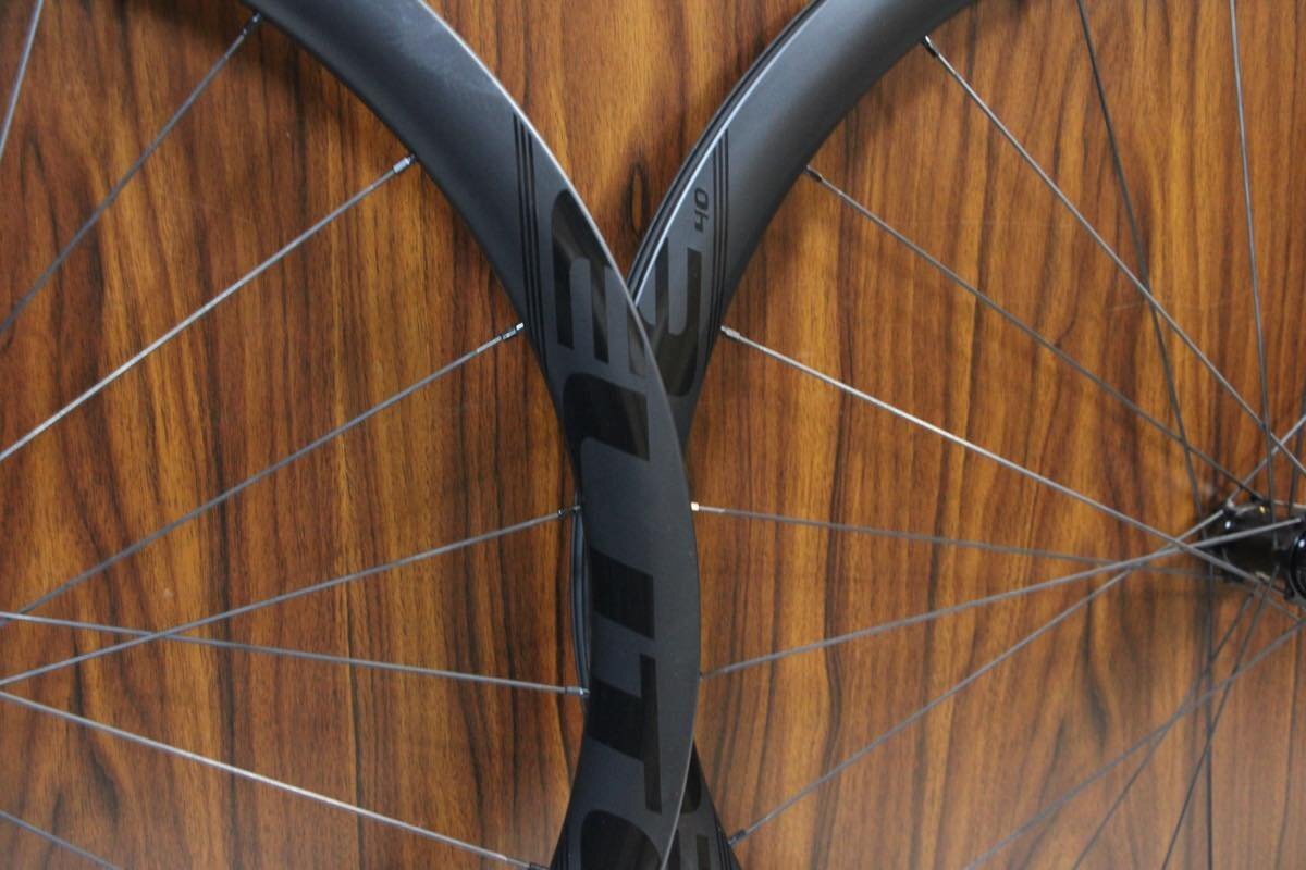 ○Elitewheels エリートホイール EDGE 40 DISC シマノフリー 11/12s対応 クリンチャー チューブレス カーボンホイールセット Bibian 比比昂 - ○Elitewheels エリートホイール EDGE 40 DISC