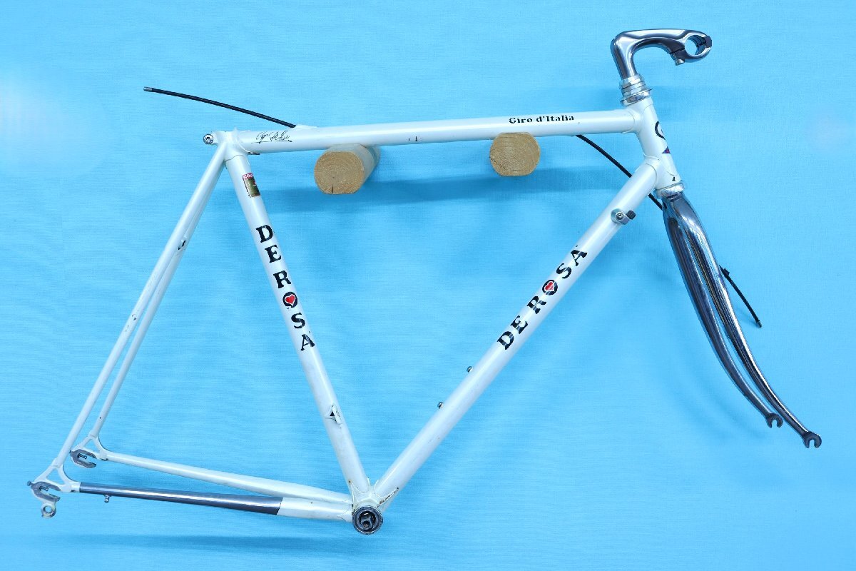 DE ROSA Giro d’Italia　デローザ　ジロ・デ・イタリア　クロモリ　フレームセット　ロードバイク　ヴィンテージ　BB・ステム付　cicli17 Bibian 比比昂 - DE ROSA Giro d'Italia デローザ ジロ・デ