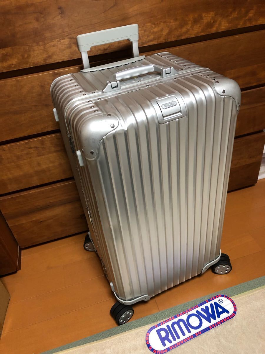 RIMOWA リモワ トパーズ 電子タグ89リットル シルバー 4輪 廃盤品 RIMOWA リモワ トパーズ クラシック 4輪 青タグ 廃盤 キャリー