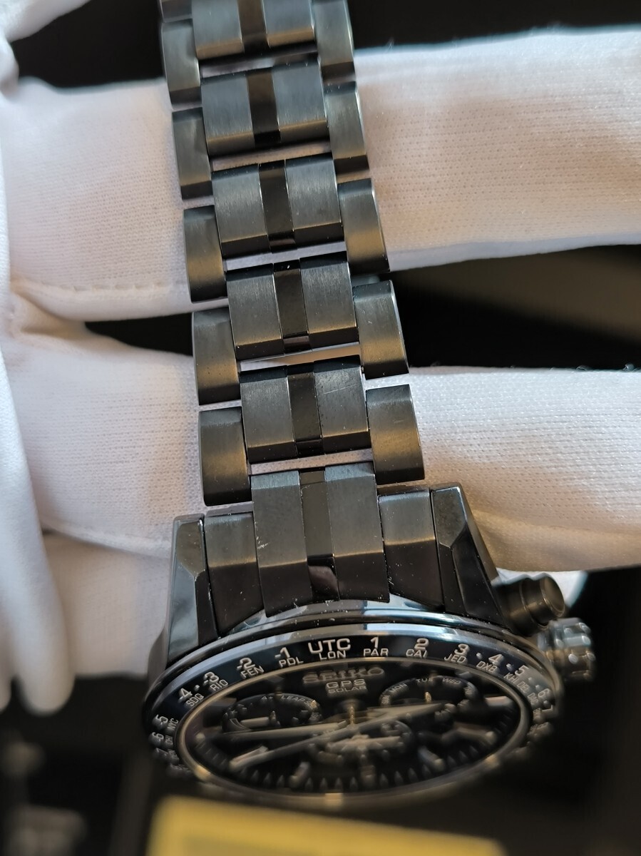 ★極上美品★黒アストロン　SBXC037 オールブラック　チタンベルト ☆極上美品☆黒アストロン SBXC037 オールブラック チタンベルト