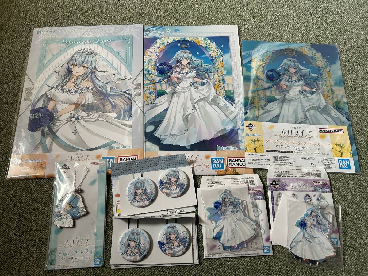 ホロライブ一番くじ 雪花ラミィ ＋アクリルスタンド ラバーチャーム 缶