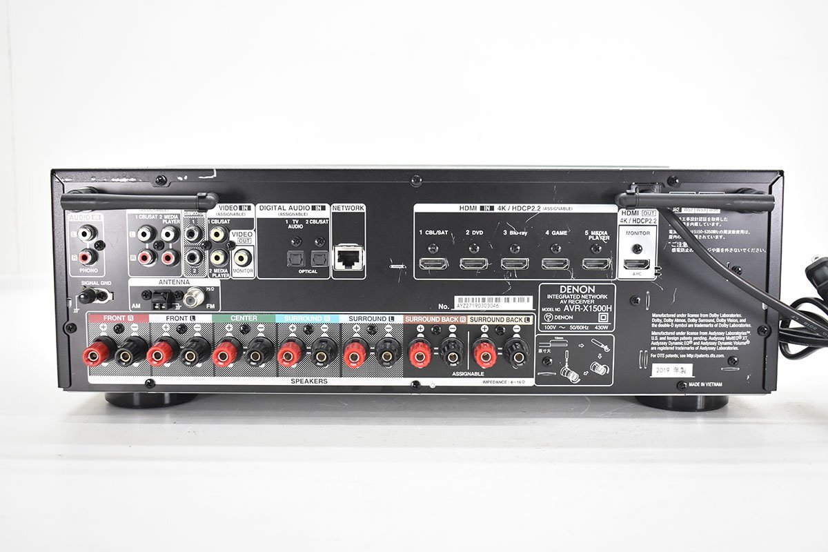 y*u様 DENON AVR-X1500H AVアンプ/7ch AVサラウンドレ y*u様 DENON AVR-X1500H AVアンプ/7ch AVサラウンドレ Amazon.co.jp: